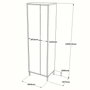 Hanah Home Armario Multiusos Dy1-Wk Nogal y Blanco